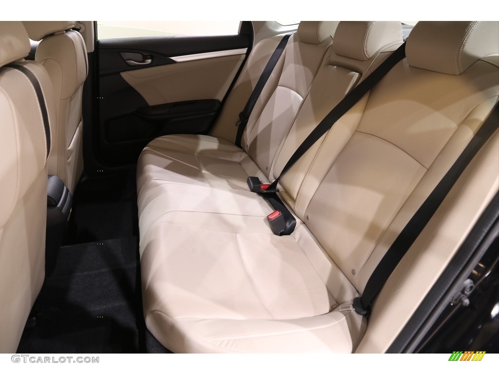 Black/Ivory Interior 2018 Honda Civic EX-L Sedan Photo #140198388