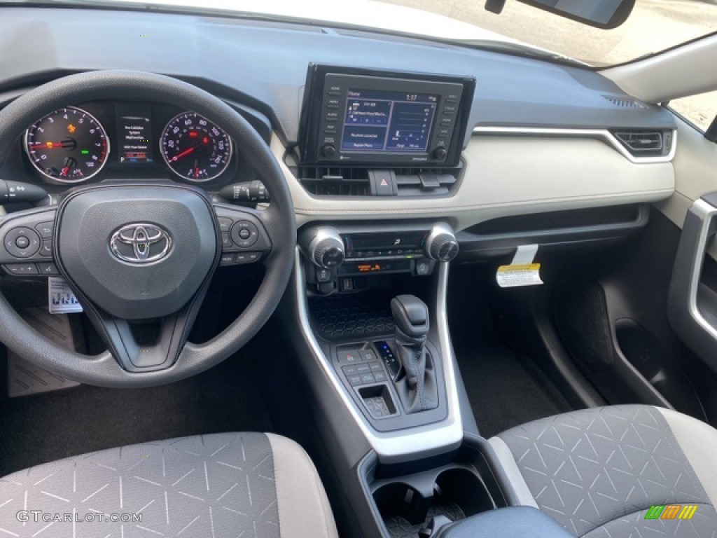 2021 Toyota RAV4 XLE AWD Light Gray Dashboard Photo #140199260