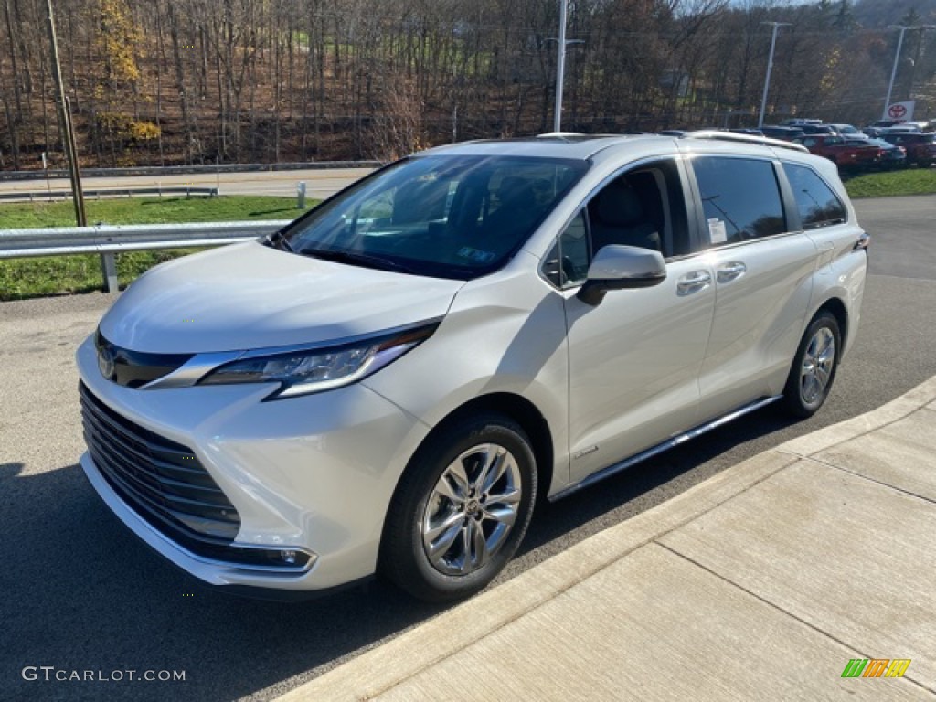 Blizzard White Pearl 2021 Toyota Sienna Limited AWD Hybrid Exterior Photo #140200038
