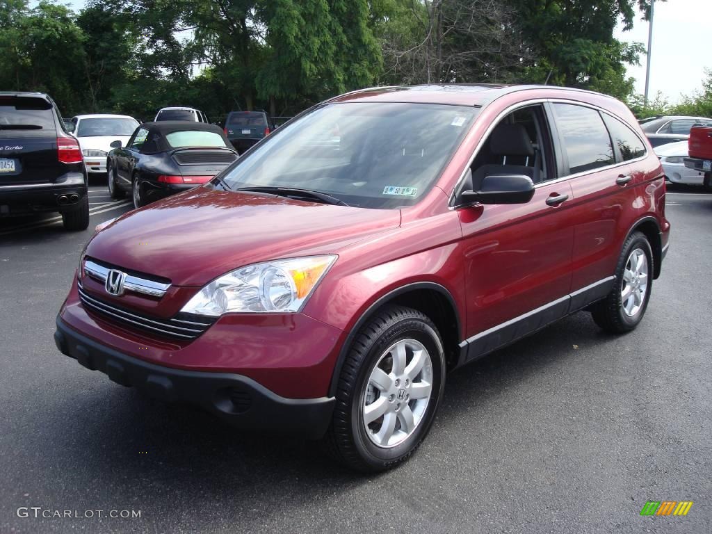 2007 CR-V EX 4WD - Tango Red Pearl / Ivory photo #1