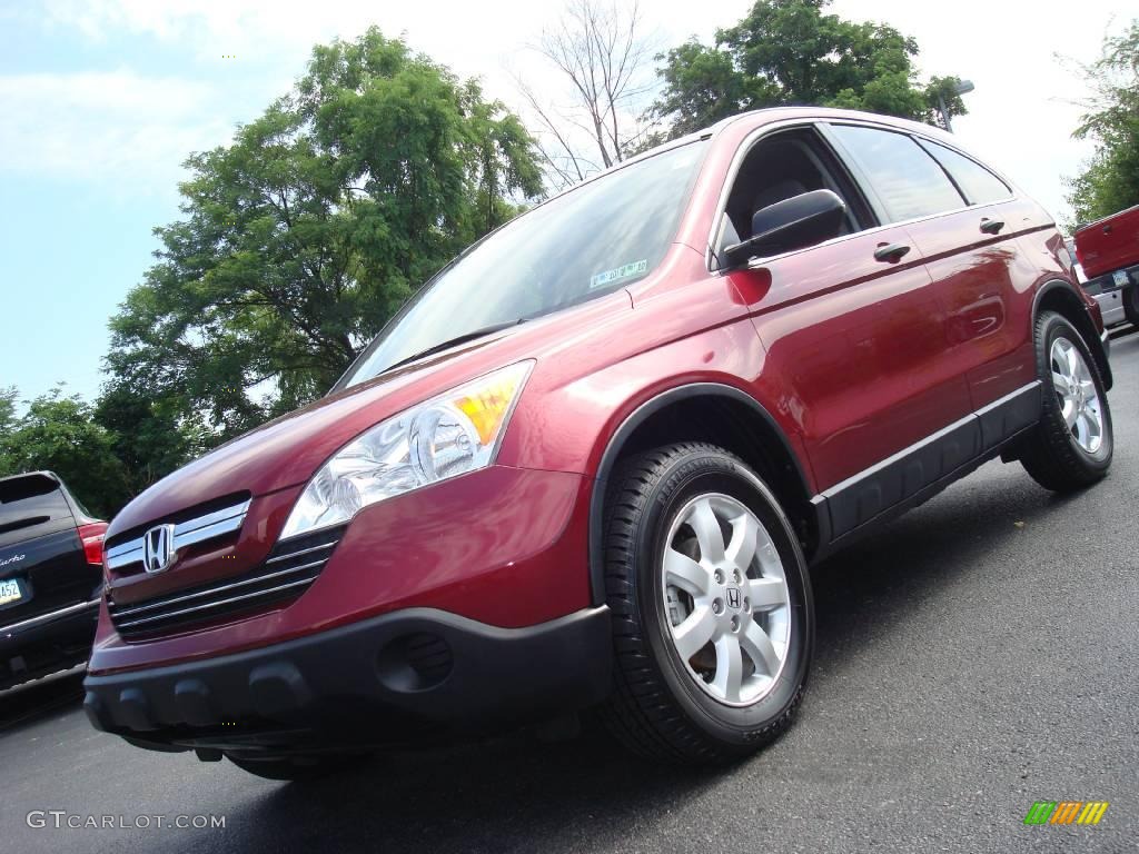 2007 CR-V EX 4WD - Tango Red Pearl / Ivory photo #2