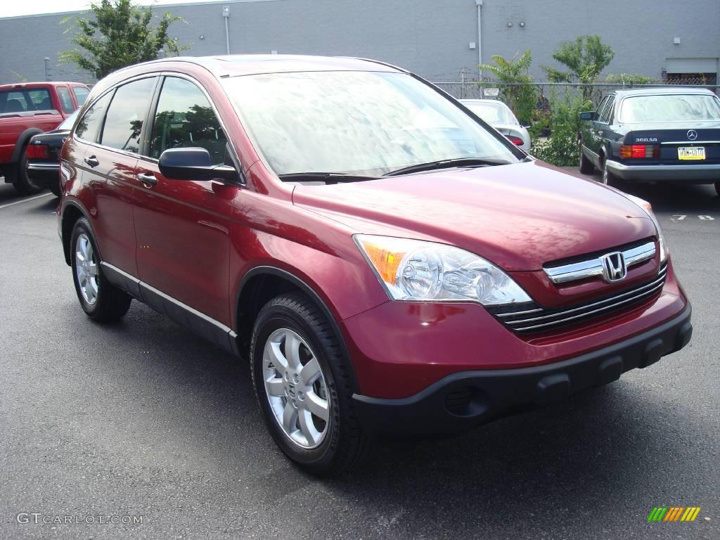 2007 CR-V EX 4WD - Tango Red Pearl / Ivory photo #4