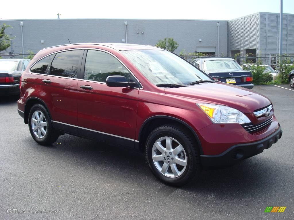 2007 CR-V EX 4WD - Tango Red Pearl / Ivory photo #5