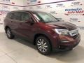 2021 Deep Scarlet Pearl Honda Pilot EX-L AWD  photo #2