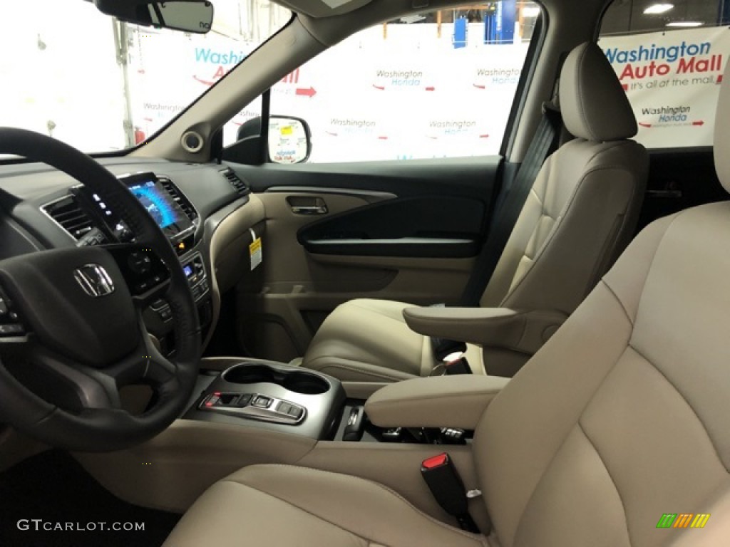 2021 Pilot EX-L AWD - Deep Scarlet Pearl / Beige photo #7