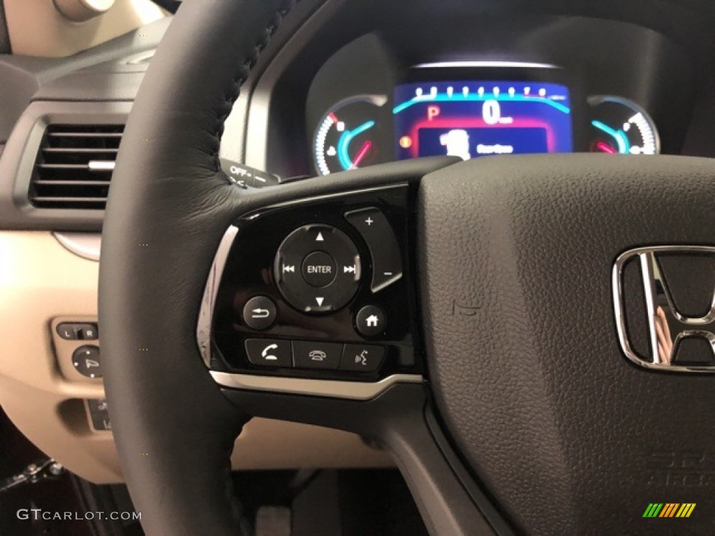 2021 Pilot EX-L AWD - Deep Scarlet Pearl / Beige photo #14