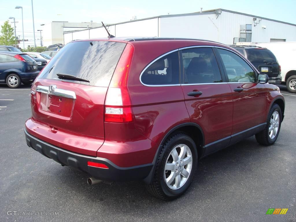 2007 CR-V EX 4WD - Tango Red Pearl / Ivory photo #7
