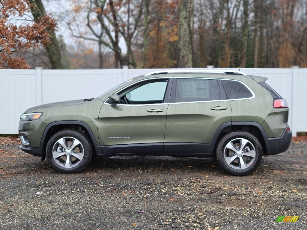 Olive Green Pearl 2021 Jeep Cherokee Limited 4x4 Exterior Photo #140201511