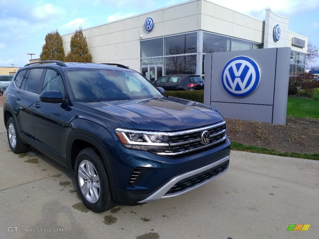 Tourmaline Blue Metallic 2021 Volkswagen Atlas S 4Motion Exterior Photo #140201549