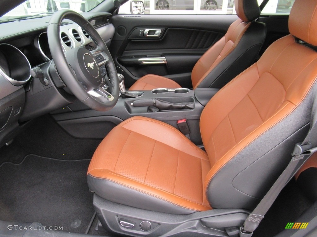Tan Interior 2019 Ford Mustang GT Premium Convertible Photo #140201676