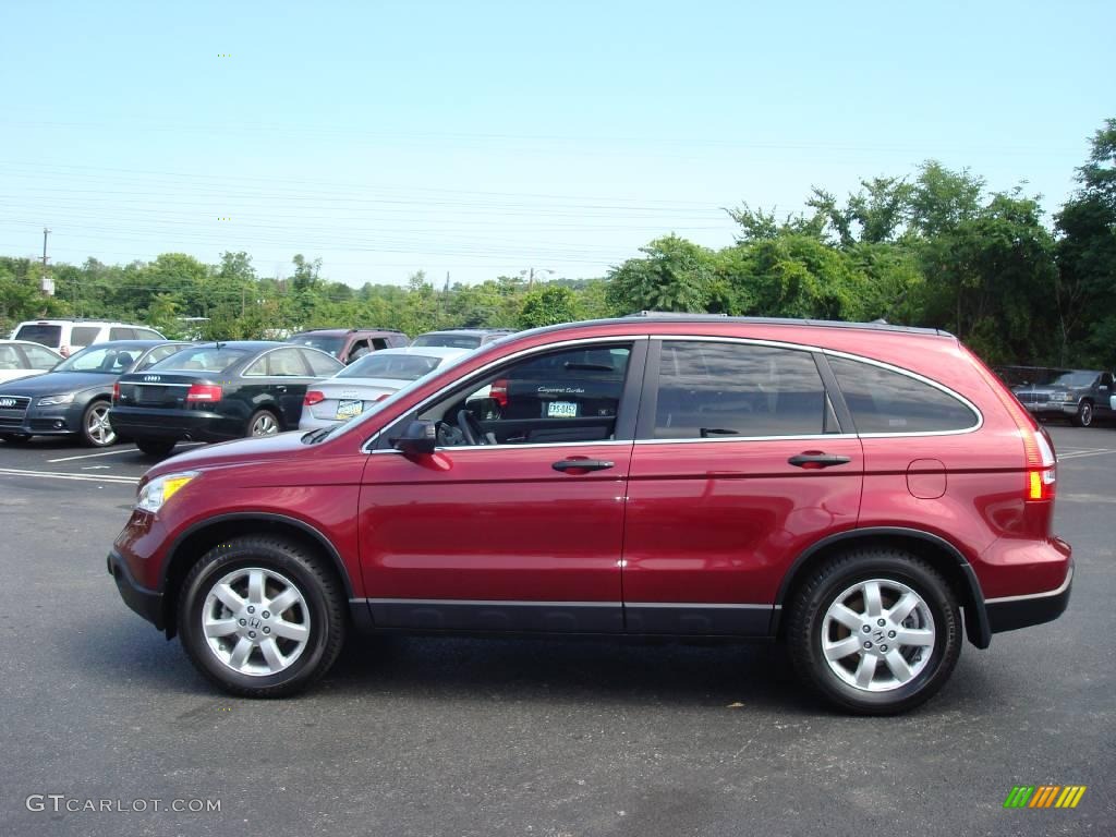 2007 CR-V EX 4WD - Tango Red Pearl / Ivory photo #10