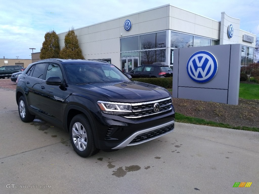 Deep Black Pearl 2021 Volkswagen Atlas Cross Sport S 4Motion Exterior Photo #140201889