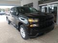 2021 Black Chevrolet Silverado 1500 Custom Crew Cab 4x4  photo #2