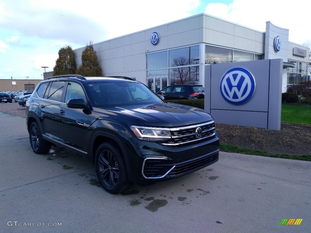 Racing Green 2021 Volkswagen Atlas SE R-Line Exterior Photo #140202192