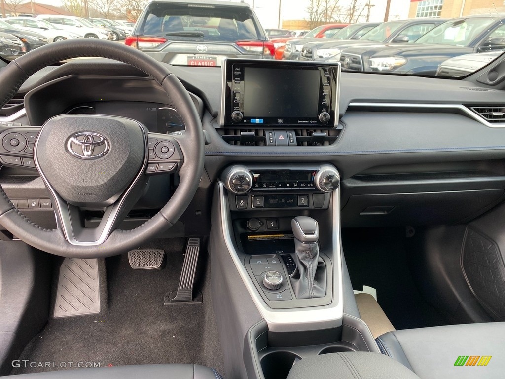 2021 Toyota RAV4 XSE AWD Hybrid Black Dashboard Photo #140203014
