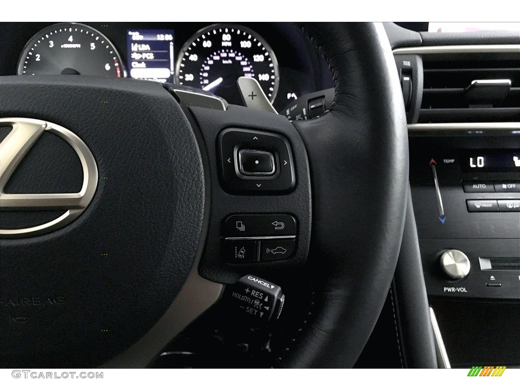 2018 Lexus IS 300 Black Steering Wheel Photo #140204004