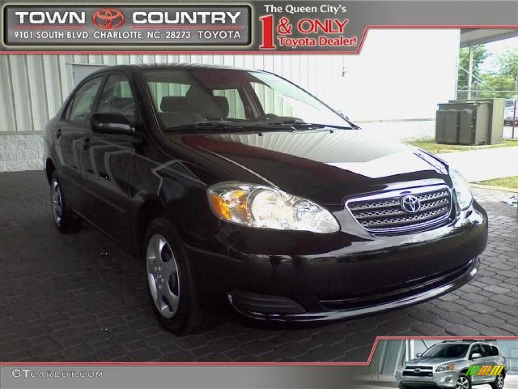 2006 Corolla CE - Black Sand Pearl / Stone photo #1