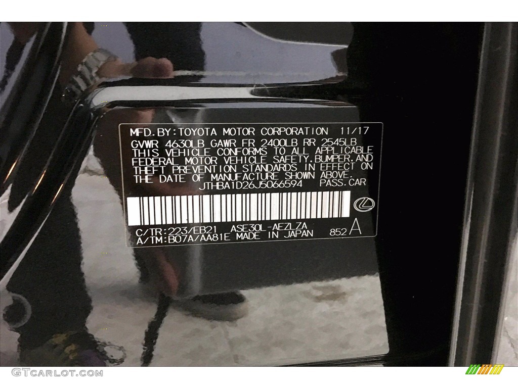 2018 IS Color Code 223 for Caviar Photo #140204443