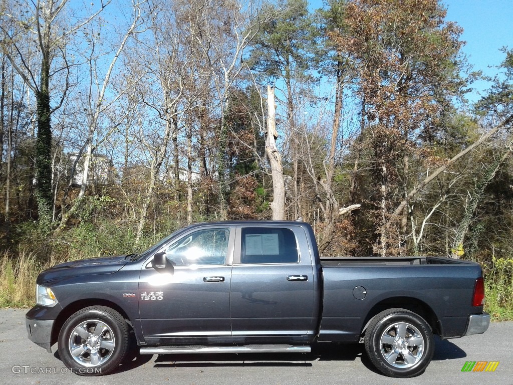 2017 1500 Big Horn Crew Cab - Maximum Steel Metallic / Black/Diesel Gray photo #1