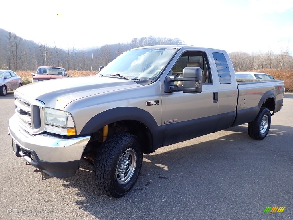 2004 F250 Super Duty Lariat SuperCab 4x4 - Arizona Beige Metallic / Medium Parchment photo #7