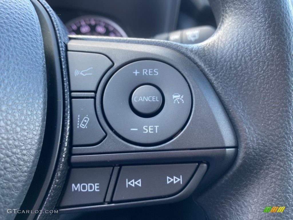 2021 Toyota RAV4 XLE AWD Black Steering Wheel Photo #140206467