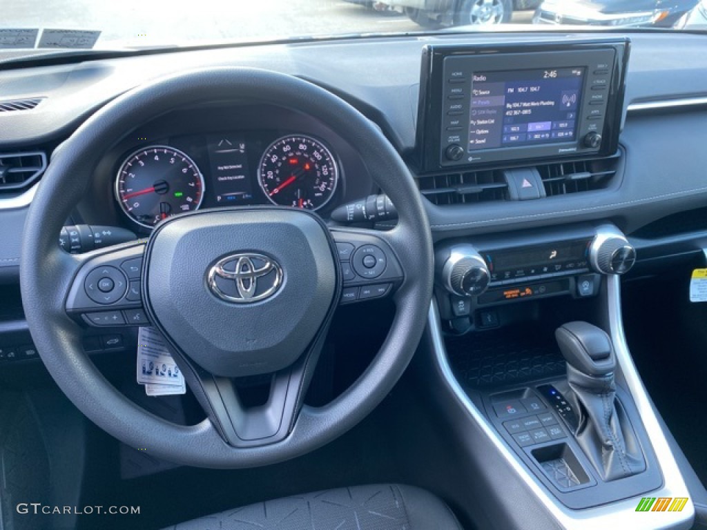 2021 Toyota RAV4 XLE AWD Black Dashboard Photo #140206545