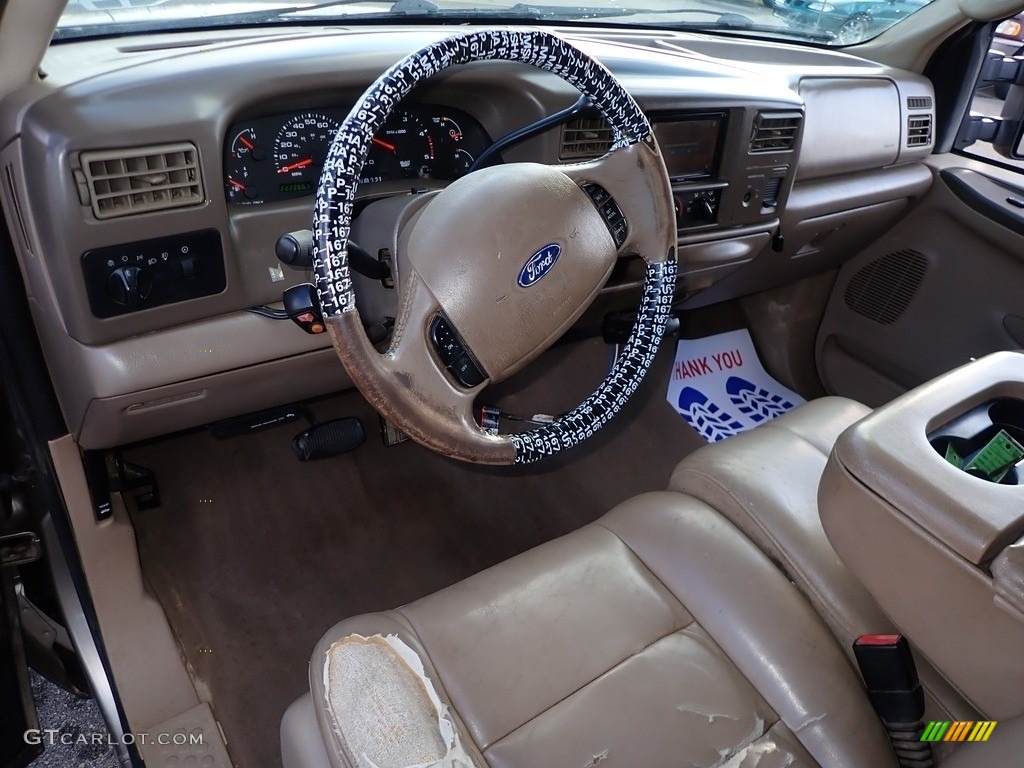 2004 F250 Super Duty Lariat SuperCab 4x4 - Arizona Beige Metallic / Medium Parchment photo #17