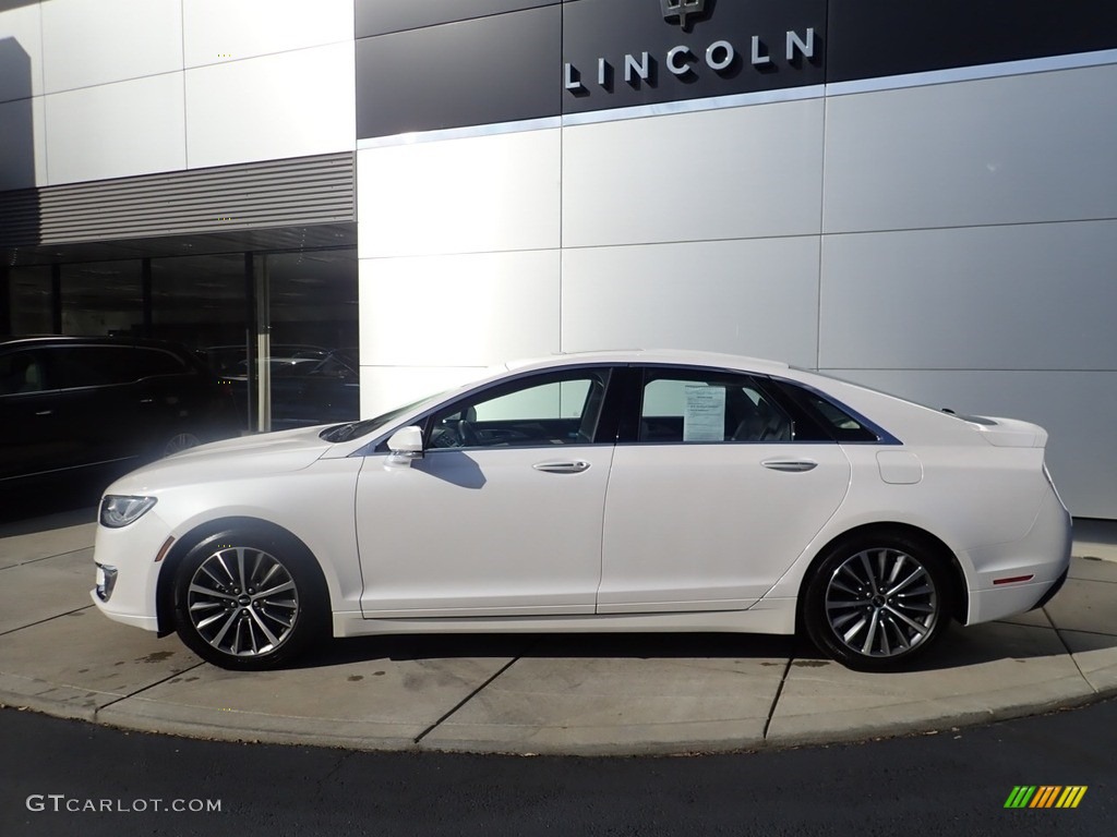 White Platinum Metallic Tri-Coat 2018 Lincoln MKZ Select AWD Exterior Photo #140206698