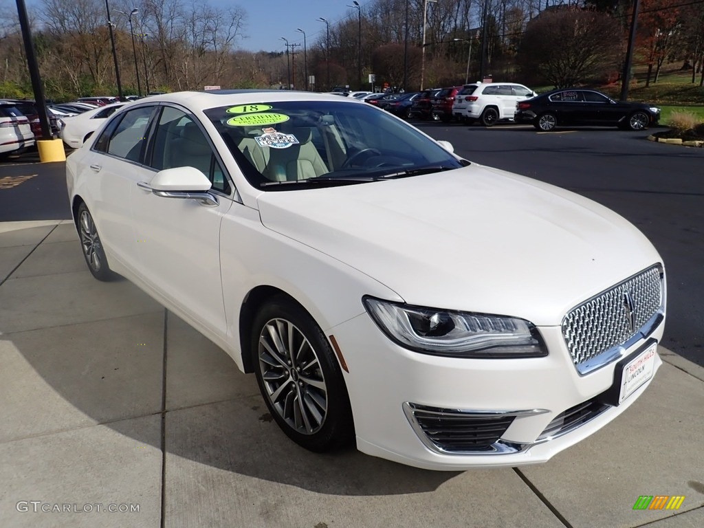 White Platinum Metallic Tri-Coat 2018 Lincoln MKZ Select AWD Exterior Photo #140206826