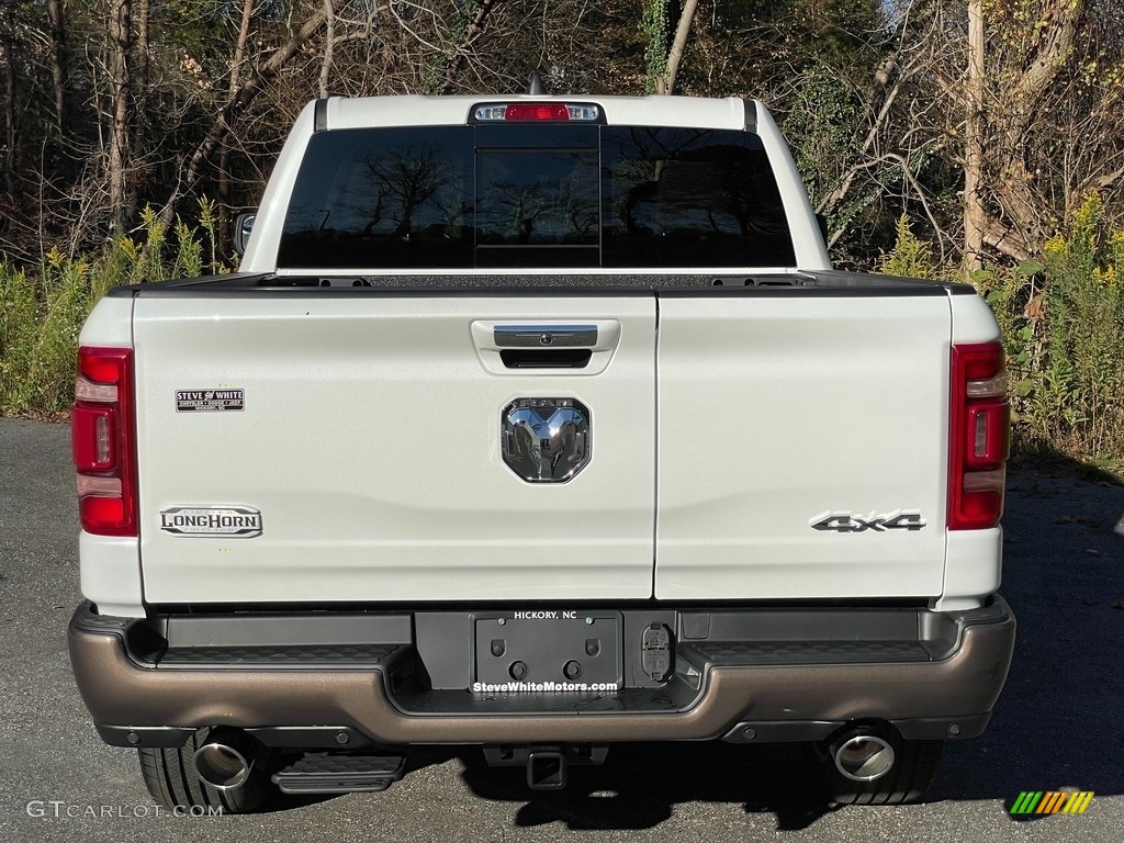 2021 1500 Long Horn Crew Cab 4x4 - Ivory White Tri-Coat Pearl / Light Frost Beige/Mountain Brown photo #6