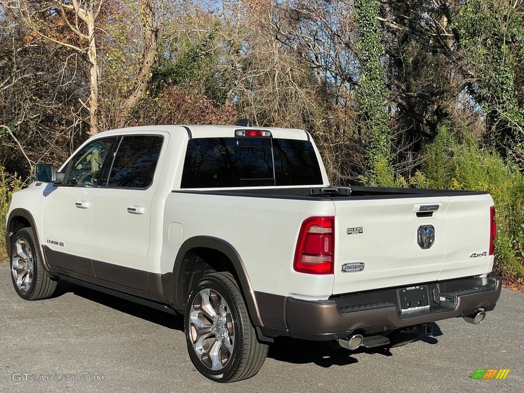 2021 1500 Long Horn Crew Cab 4x4 - Ivory White Tri-Coat Pearl / Light Frost Beige/Mountain Brown photo #12