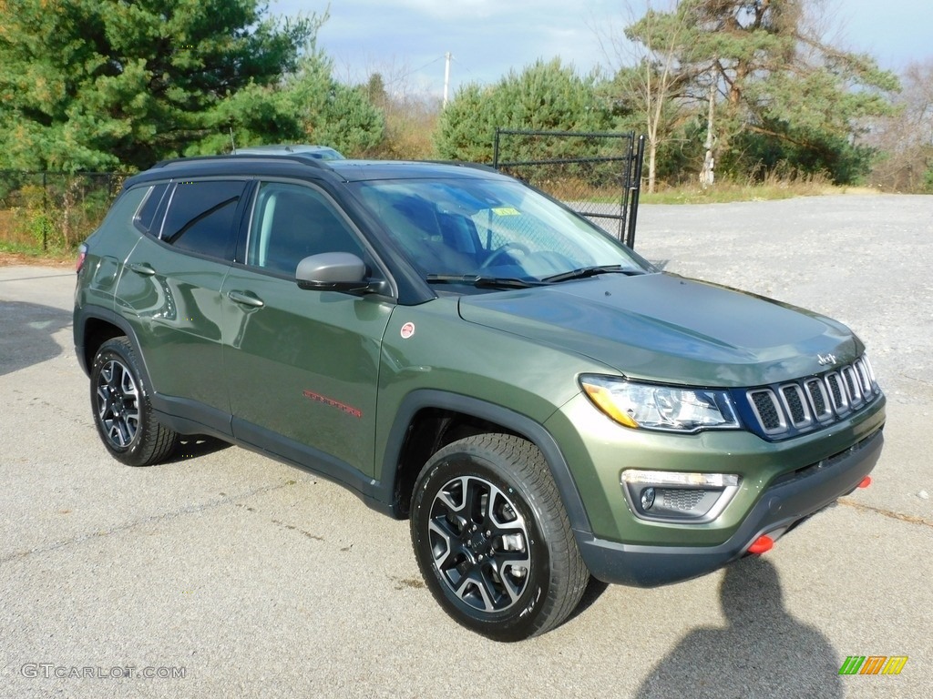Olive Green Pearl 2021 Jeep Compass Trailhawk 4x4 Exterior Photo #140208330