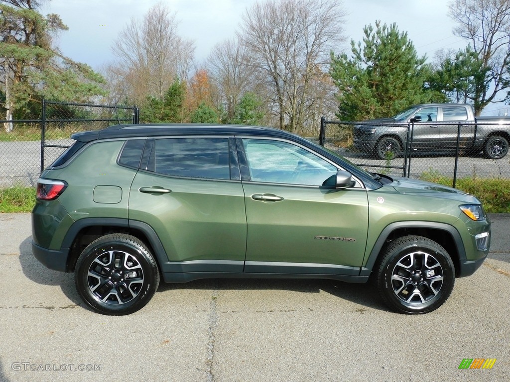 Olive Green Pearl 2021 Jeep Compass Trailhawk 4x4 Exterior Photo #140208352