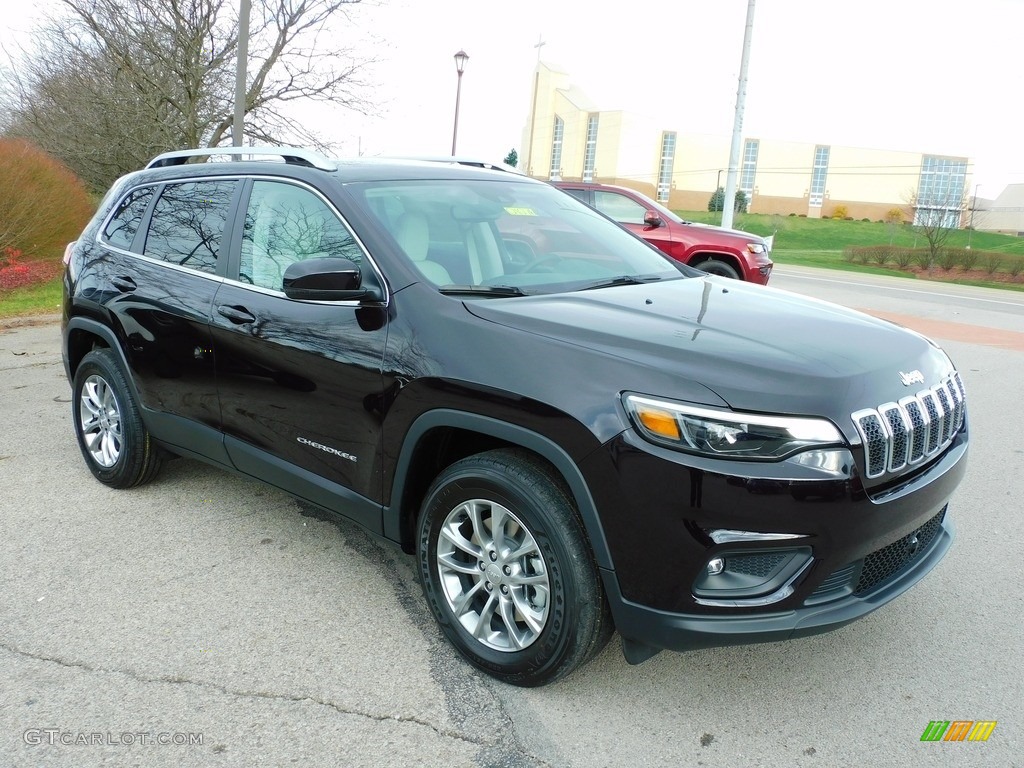 Sangria Metallic 2021 Jeep Cherokee Latitude Lux 4x4 Exterior Photo #140209464