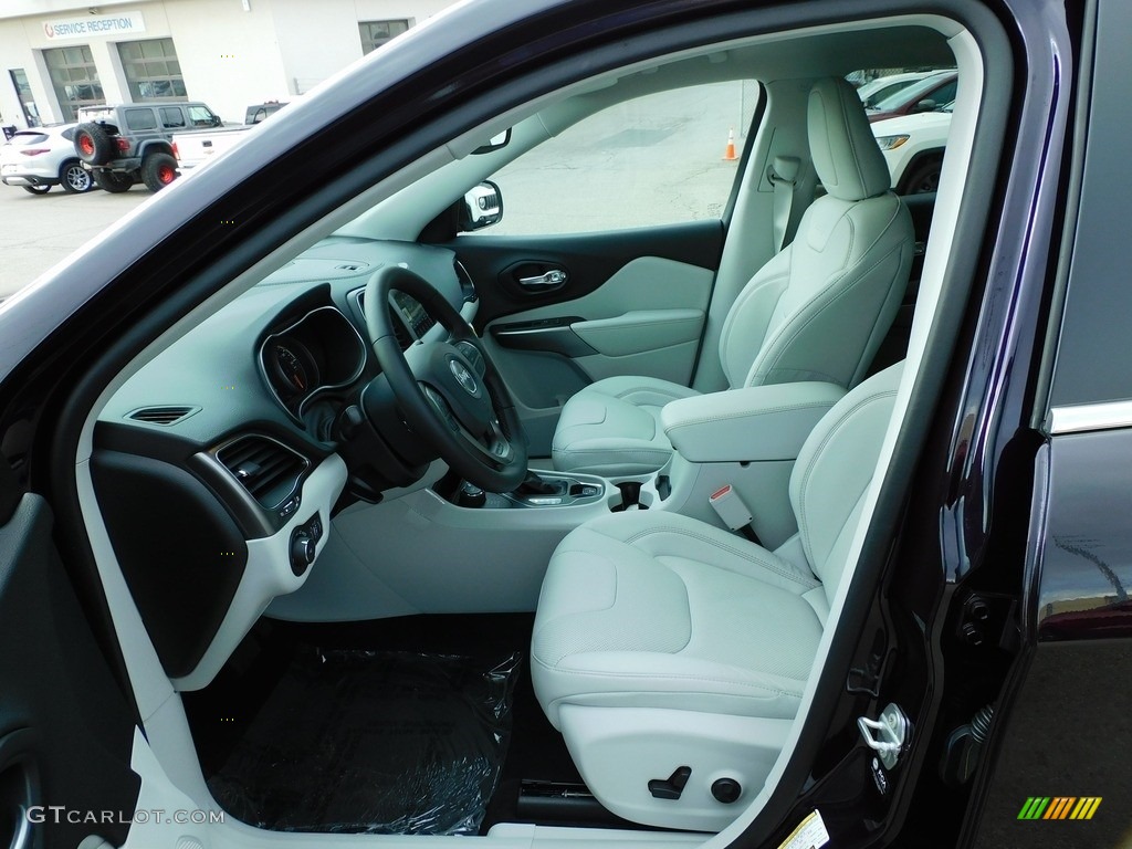 Ski Gray/Black Interior 2021 Jeep Cherokee Latitude Lux 4x4 Photo #140209605
