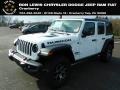 2021 Bright White Jeep Wrangler Unlimited Rubicon 4x4  photo #1