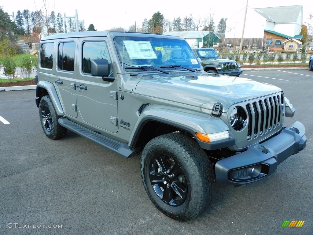 Sting-Gray 2021 Jeep Wrangler Unlimited Sahara Altitude 4x4 Exterior Photo #140210130