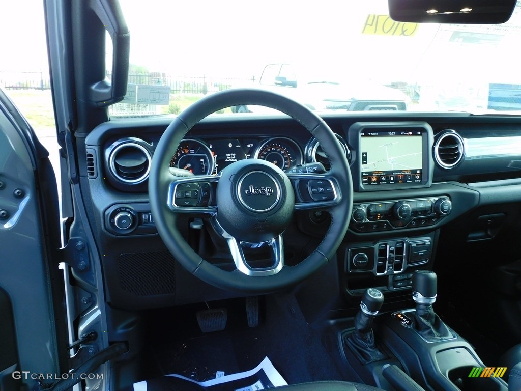 2021 Jeep Wrangler Unlimited Sahara Altitude 4x4 Black Dashboard Photo #140210307