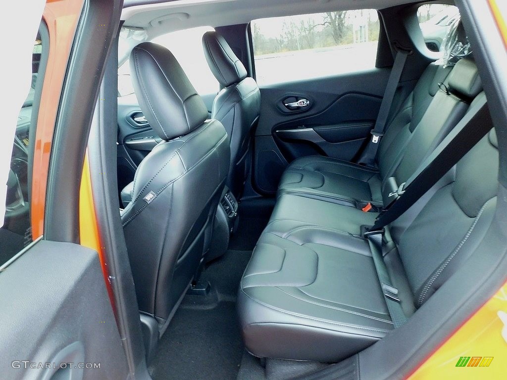 Black Interior 2021 Jeep Cherokee Latitude Lux 4x4 Photo #140210556