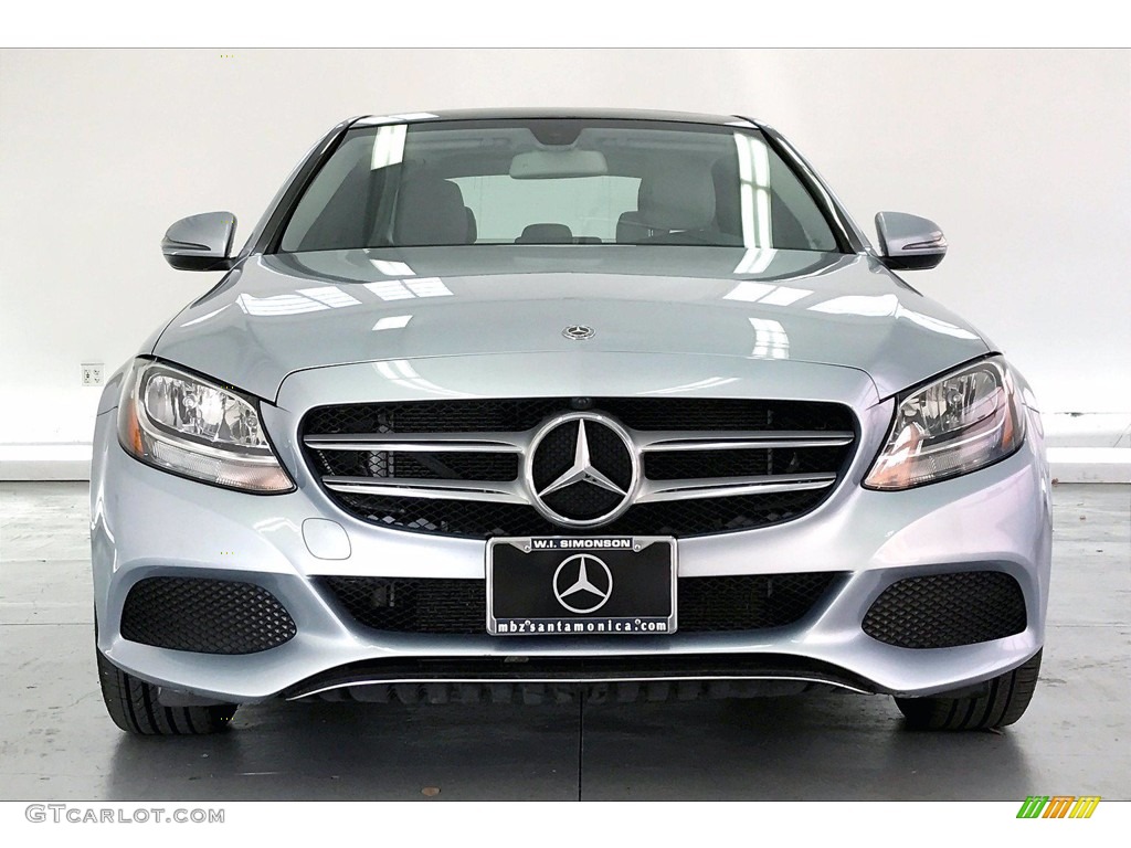 2018 C 300 Sedan - Diamond Silver Metallic / Crystal Grey/Black photo #2
