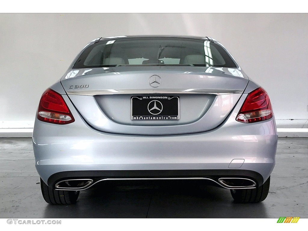 2018 C 300 Sedan - Diamond Silver Metallic / Crystal Grey/Black photo #3