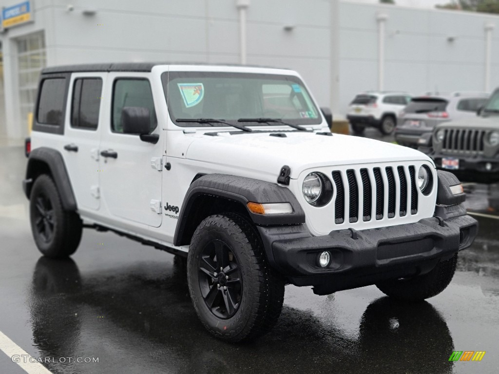 2021 Wrangler Unlimited Sport Altitude 4x4 - Bright White / Black photo #1