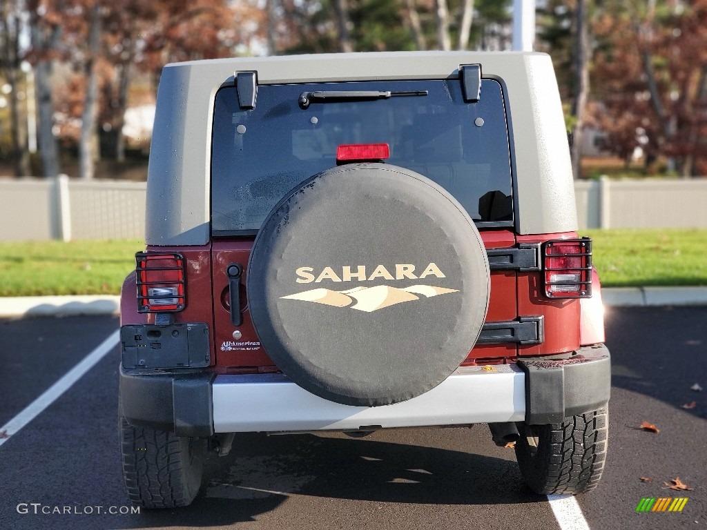 2008 Wrangler Unlimited Sahara 4x4 - Red Rock Crystal Pearl / Dark Khaki/Medium Khaki photo #2