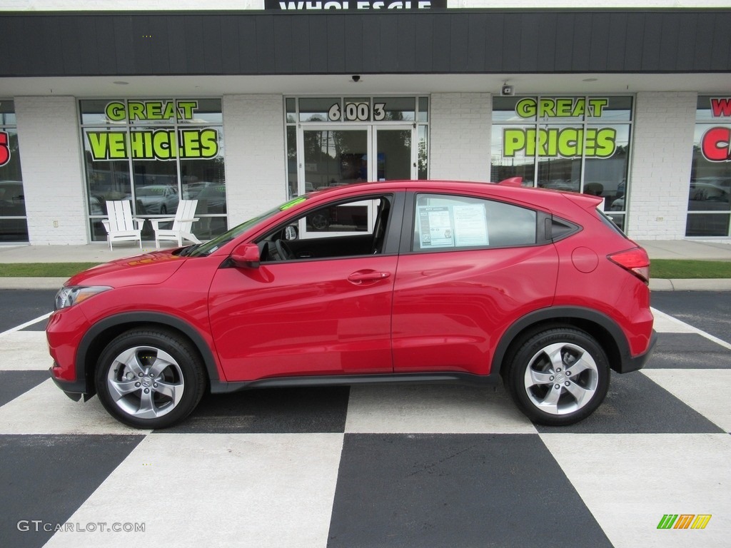 2018 HR-V LX - Milano Red / Gray photo #1