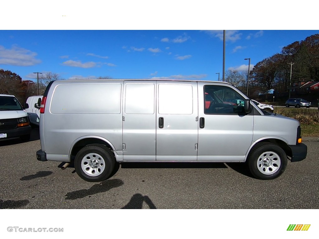 Sheer Silver Metallic 2012 Chevrolet Express 1500 Cargo Van Exterior Photo #140213769