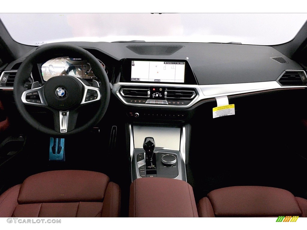 2021 BMW 4 Series M440i xDrive Coupe Tacora Red Dashboard Photo #140214066