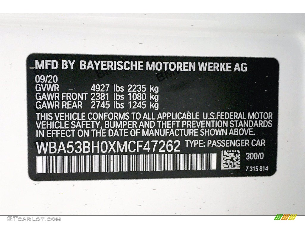 2021 5 Series 530i Sedan - Alpine White / Black photo #18