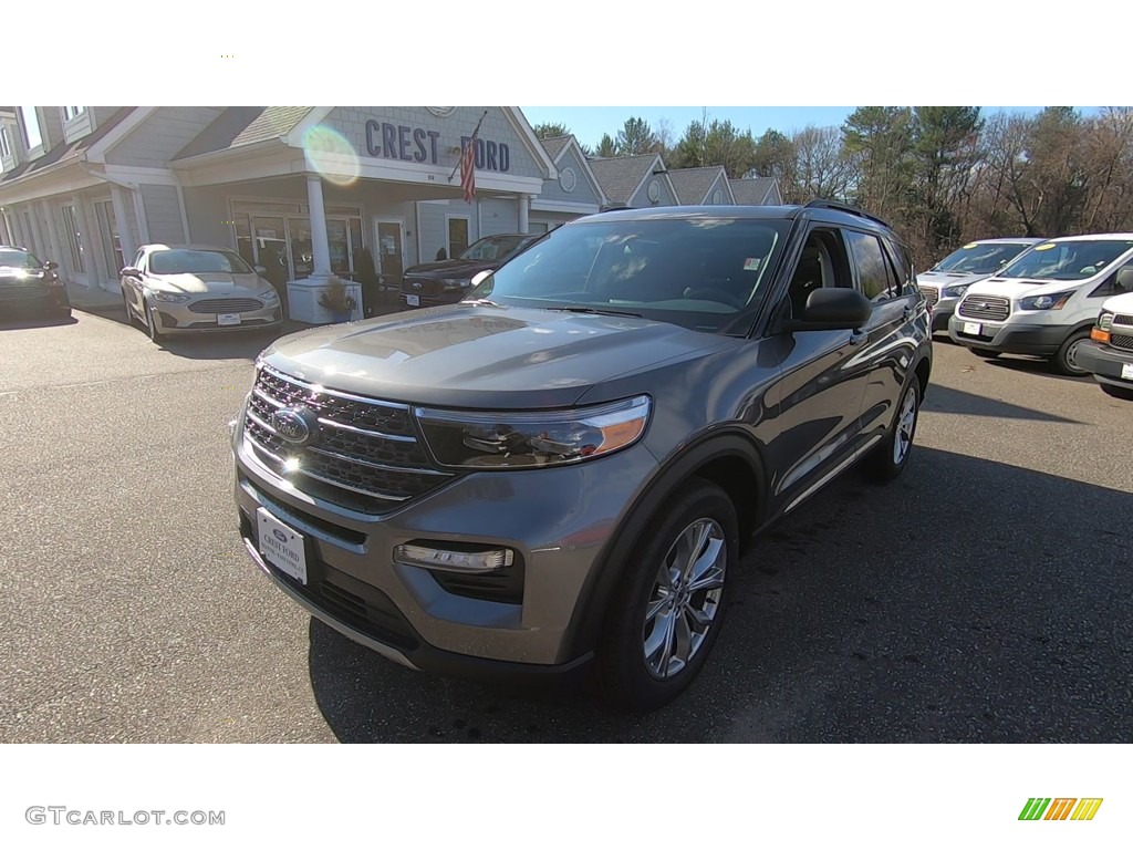 2021 Explorer XLT 4WD - Carbonized Gray Metallic / Ebony photo #3