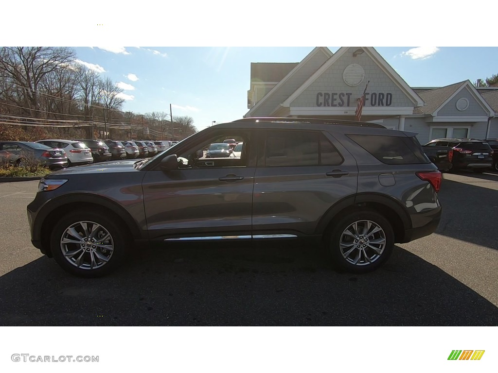 2021 Explorer XLT 4WD - Carbonized Gray Metallic / Ebony photo #4