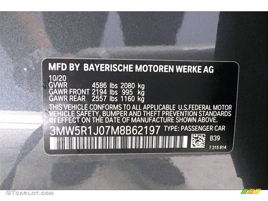 2021 3 Series 330i Sedan - Mineral Gray Metallic / Black photo #18